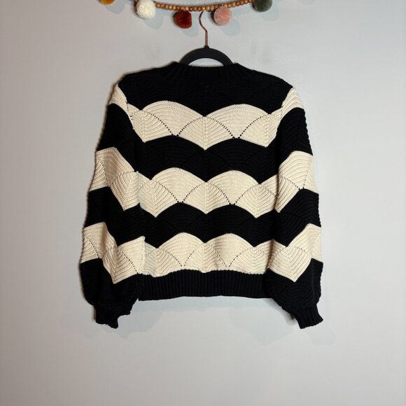 Cleobella Kori Sweater in Black & Ivory - Picture 6 of 6